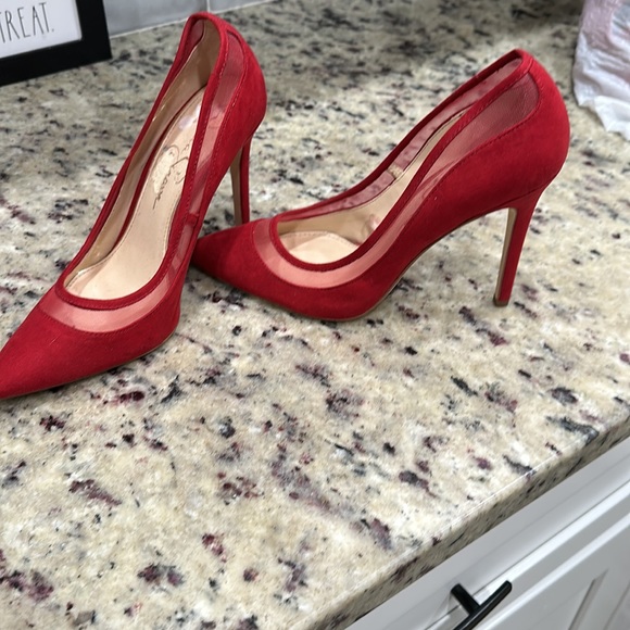 Jessica Simpson red heels - Picture 6 of 6